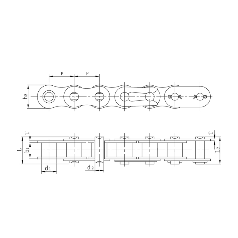 হেভি ডিউটি ​​সিরিজ টাইপ রোলার চেইন