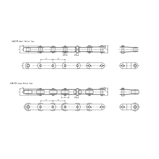 ডাবল পিচ পরিবাহক চেইন