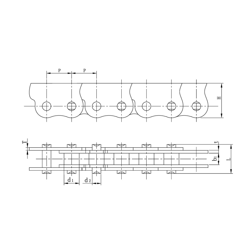 স্বয়ংক্রিয় দরজা এবং জানালার জন্য সূক্ষ্ম কারিগর বার্ধক্য-প্রতিরোধী অ্যান্টি-সাইডবো চেইন