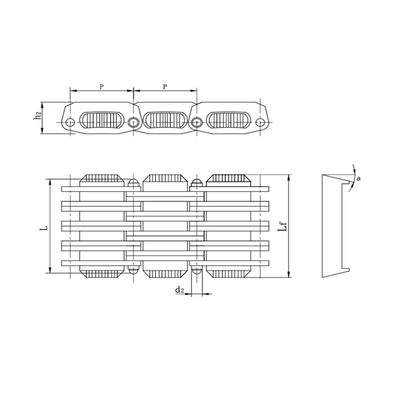 স্লাইড পাতা সহ PIV অসীম পরিবর্তনশীল গতির চেইন